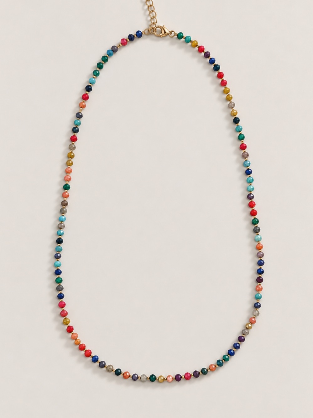New! Mixed Color Beaded Necklace NWOT 2012